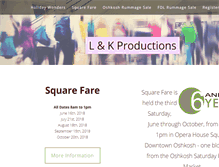 Tablet Screenshot of landkproductions.com